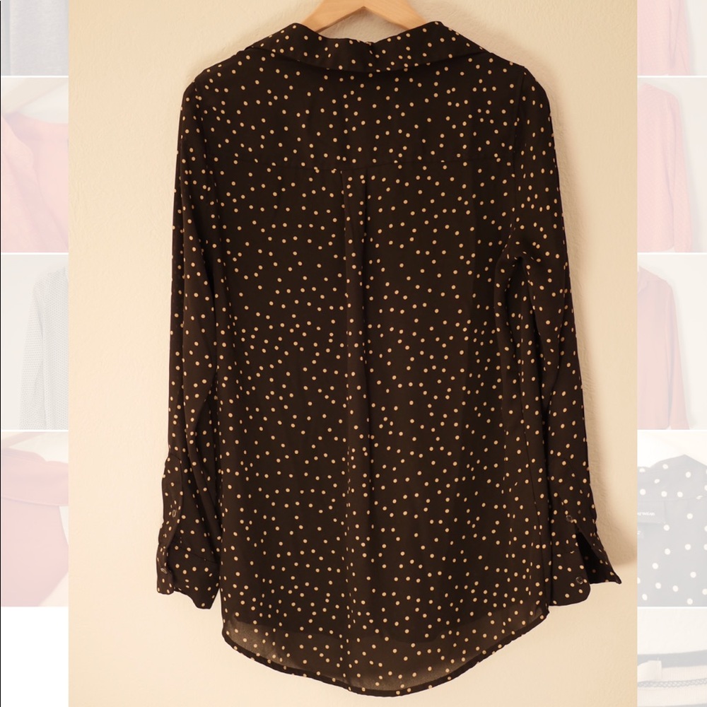 Who What Wear polka dot blouse - Picture 3 of 3